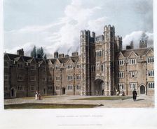 Second Court of St Johns College, Cambridge University, 1814. Creator: Joseph Constantine Stadler