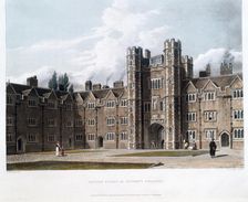 Second Court of St Johns College, Cambridge University, 1814. Creator: Joseph Constantine Stadler