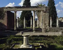 Second courtyard with garden, House of the Faun, Pompeii, Italy, 2nd century BC, (2002). Creator: LTL