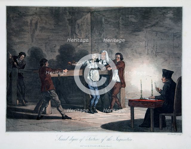 'Second Degree of Torture of the Inquisition', 1813.  Creator: LC Stadler.