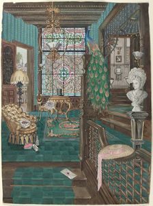 Second Floor Stair Landing and Hall, 1935/1942. Creator: Perkins Harnly