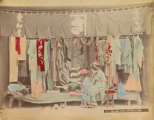 Second-Hand Cloth Store, 1870s-1890s. Creator: Kusakabe Kimbei