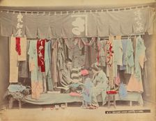 Second-Hand Cloth Store, 1870s-1890s. Creator: Kusakabe Kimbei