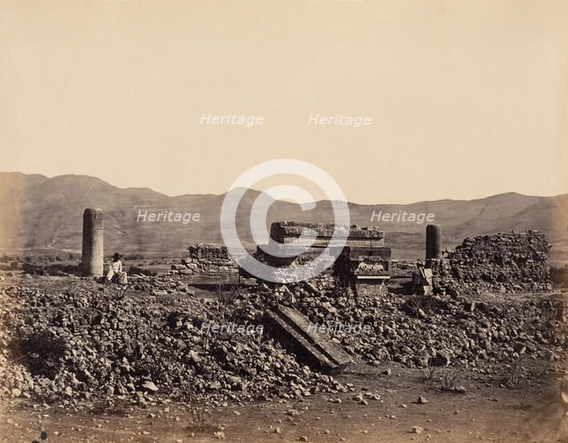 Second Palace at Mitla, Mexico., February 1860. Creator: Désiré Charnay.