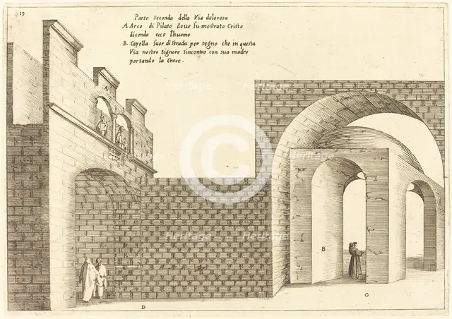 Second Part of the Via Dolorosa, 1619. Creator: Jacques Callot.