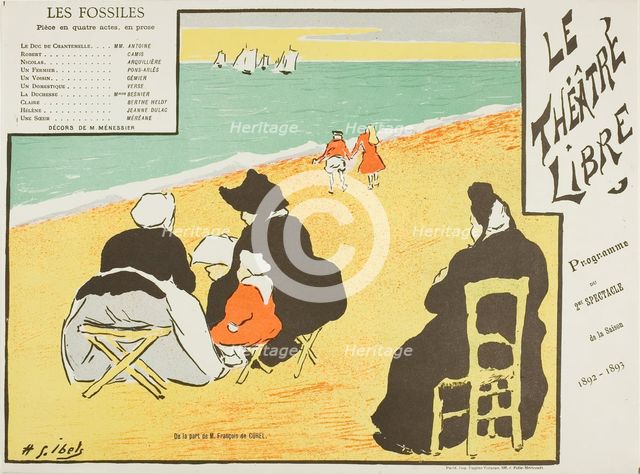 Second Performance: Les Fossiles, for Le Théatre Libre, 1892–93. Creator: Henri-Gabriel Ibels.