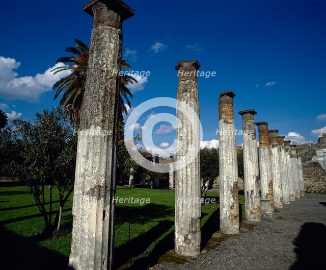 Second peristyle, House of the Faun, Pompeii, Italy, 2nd century BC, (2002). Creator: LTL.