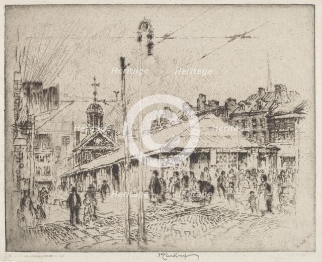 Second Street Market, Philadelphia, 1920. Creator: Joseph Pennell.