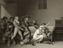 Second Scene Of Burglars: The Burglars Arrested, 1810. Creator: Louis Leopold Boilly