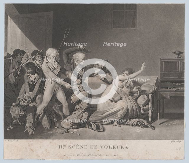 Second Scene of Thieves, ca. 1805. Creator: Gror.