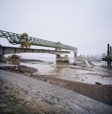 Second Severn Crossing, M4, New Passage, Pilning and Severn Beach, Gloucestershire, 21/02/1994. Creator: John Laing plc