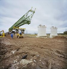 Second Severn Crossing, M4, New Passage, Pilning and Severn Beach, Gloucestershire, 11/03/1994. Creator: John Laing plc