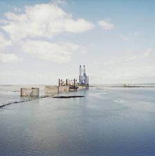 Second Severn Crossing, M4, New Passage, Pilning and Severn Beach, Gloucestershire, 13/08/1993. Creator: John Laing plc