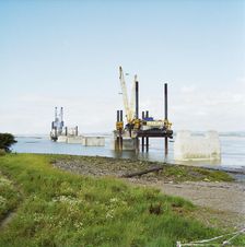 Second Severn Crossing, M4, New Passage, Pilning and Severn Beach, Gloucestershire, 13/08/1993. Creator: John Laing plc