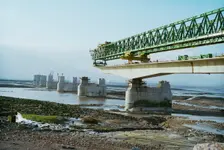 Second Severn Crossing, M4, New Passage, Pilning and Severn Beach, Gloucestershire, 01/04/1994. Creator: John Laing plc