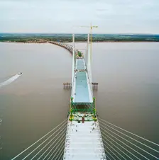 Second Severn Crossing, M4, New Passage, Pilning and Severn Beach, Gloucestershire, 18/10/1995. Creator: John Laing plc