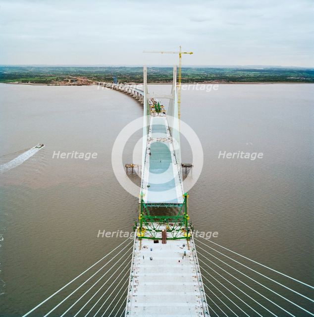 Second Severn Crossing, M4, New Passage, Pilning and Severn Beach, Gloucestershire, 18/10/1995. Creator: John Laing plc.