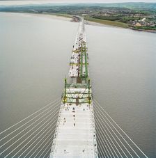 Second Severn Crossing, M4, New Passage, Pilning and Severn Beach, Gloucestershire, 18/10/1995. Creator: John Laing plc