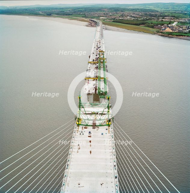 Second Severn Crossing, M4, New Passage, Pilning and Severn Beach, Gloucestershire, 18/10/1995. Creator: John Laing plc.