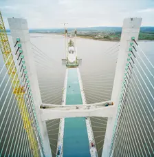 Second Severn Crossing, M4, New Passage, Pilning and Severn Beach, Gloucestershire, 18/10/1995. Creator: John Laing plc