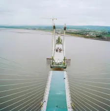 Second Severn Crossing, M4, New Passage, Pilning and Severn Beach, Gloucestershire, 18/10/1995. Creator: John Laing plc
