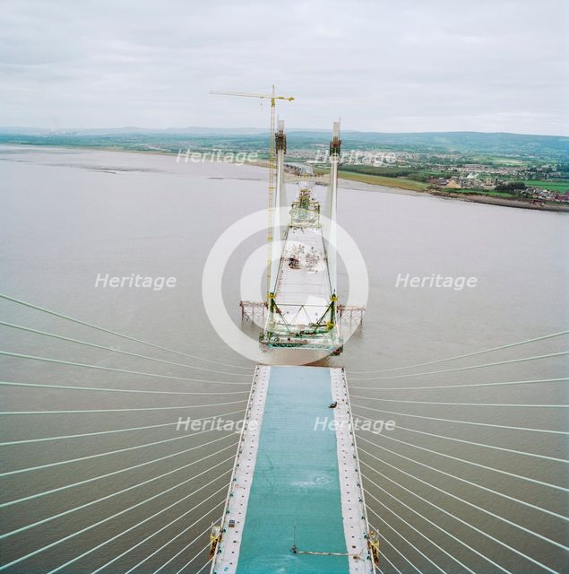 Second Severn Crossing, M4, New Passage, Pilning and Severn Beach, Gloucestershire, 18/10/1995. Creator: John Laing plc.