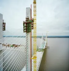 Second Severn Crossing, M4, New Passage, Pilning and Severn Beach, Gloucestershire, 18/10/1995. Creator: John Laing plc