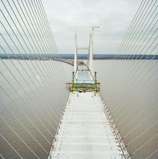 Second Severn Crossing, M4, New Passage, Pilning and Severn Beach, Gloucestershire, 18/10/1995. Creator: John Laing plc