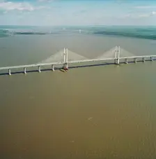 Second Severn Crossing, M4, New Passage, Pilning and Severn Beach, Gloucestershire, 25/04/1996. Creator: John Laing plc