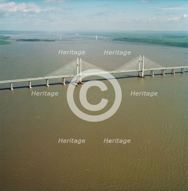 Second Severn Crossing, M4, New Passage, Pilning and Severn Beach, Gloucestershire, 25/04/1996. Creator: John Laing plc.