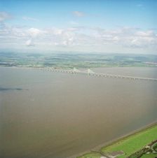 Second Severn Crossing, M4, New Passage, Pilning and Severn Beach, Gloucestershire, 25/04/1996. Creator: John Laing plc