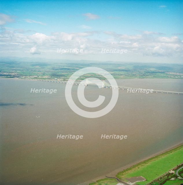 Second Severn Crossing, M4, New Passage, Pilning and Severn Beach, Gloucestershire, 25/04/1996. Creator: John Laing plc.