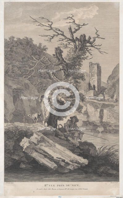 Second View Close to Nice, ca. 1750-1800. Creator: Pierre François Basan.
