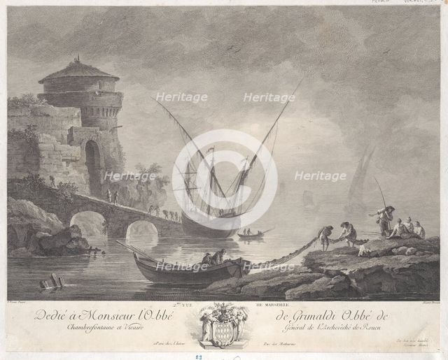 Second View of Marseille, ca. 1776. Creator: Jacques Aliamet.