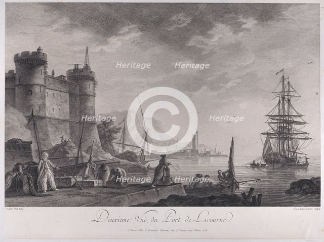 Second View of the Port of Livourne, ca. 1750-1800. Creator: Joanna Fr Ozanne.