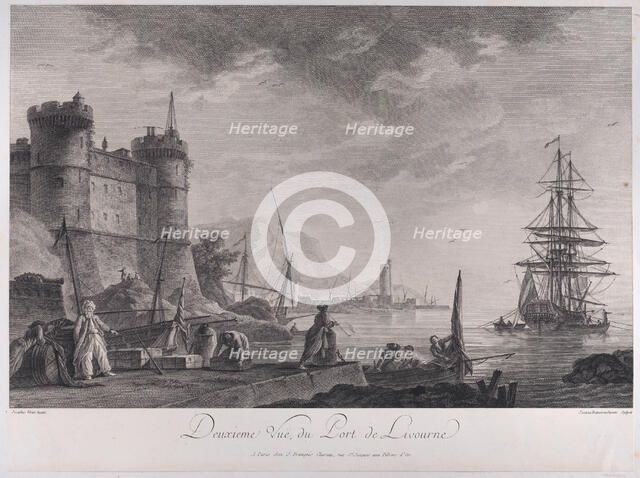 Second View of the Port of Livourne, ca. 1750-1800. Creator: Joanna Fr Ozanne.