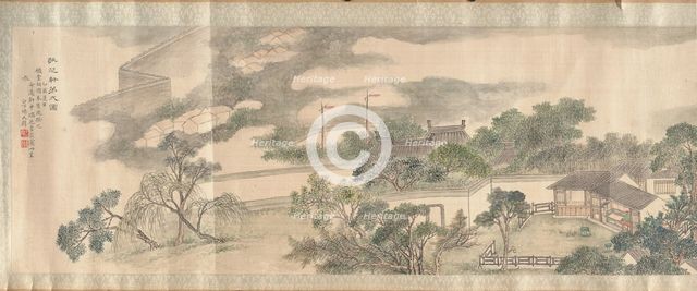 Second View of the Studio for Respecting the Fungus of Longevity, 1825. Creator: Yang Tianbi.
