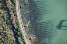 Second World War D Day landing craft slipways at Horsea Island, Portsmouth, Hampshire, 2020. Creator: Damian Grady
