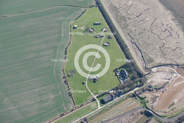 Second World War heavy anti-aircraft battery J/H9, Stone Creek, East Riding of Yorkshire, 2014.. Creator: Historic England Staff Photographer.