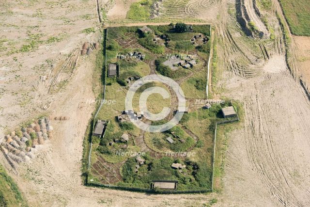 Second World War Heavy Anti Aircraft Battery ZE1 at Warren Farm, Chadwell Heath, London, 2017. Creator: Damian Grady.