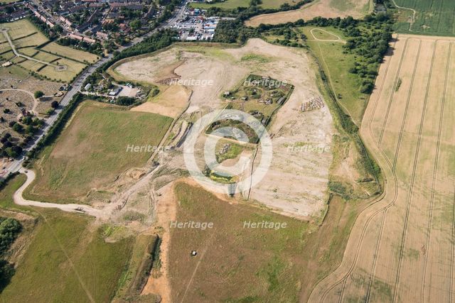 Second World War Heavy Anti Aircraft Battery ZE1 at Warren Farm, Chadwell Heath, London, 2017. Creator: Damian Grady.