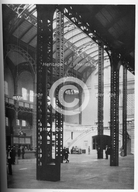 Secondary concourse, Chicago Union Station, Illinois, 1926. Artist: Unknown.