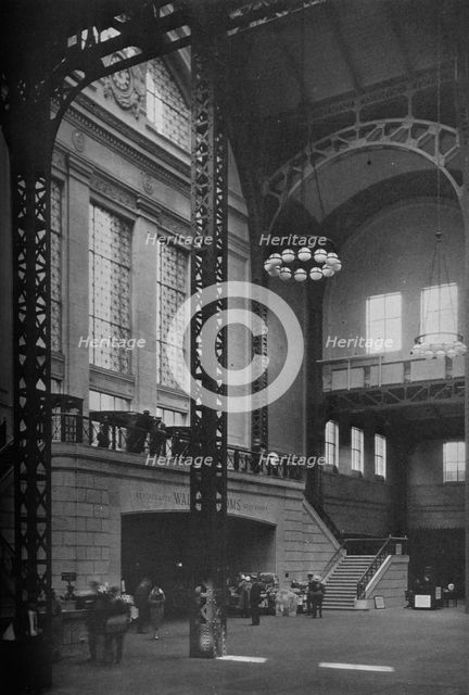 Secondary concourse, Chicago Union Station, Illinois, 1926. Artist: Unknown.