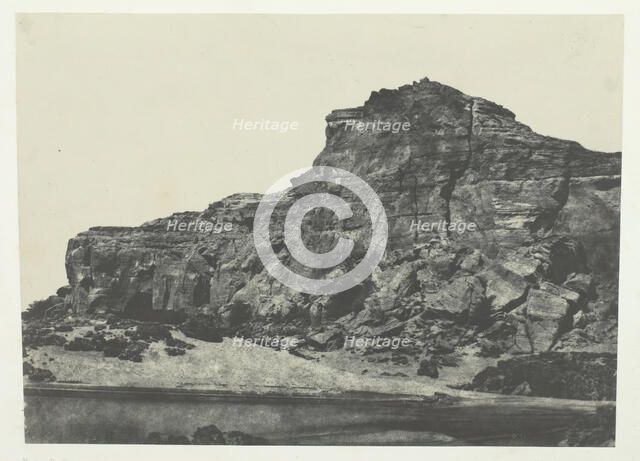 Seconde Cataracte, Dgebel-Aboucir; Nubie, 1849/51, printed 1852. Creator: Maxime du Camp.