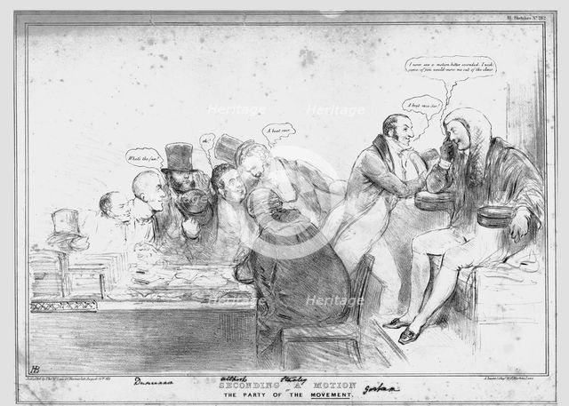 'Seconding a Motion or The Party of the Movement', 1833. Creator: John Doyle.