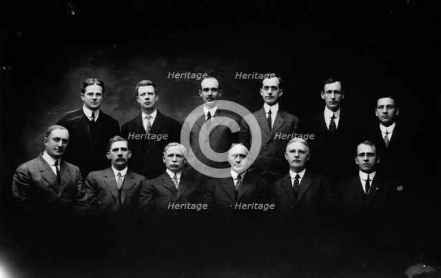 Secrataries railroad - Y.M.C.A., between c1910 and c1915. Creator: Bain News Service.