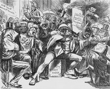 Secret Meeting of the Conservative Party 1888. Creator: Unknown