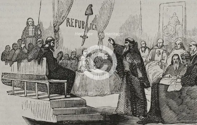 Secret society of republican friars, War of Roussillon, (1793-1795), 1851. Creator: Unknown.
