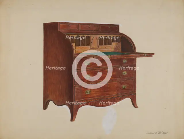 Secretary, 1937. Creator: Bernard Krieger.