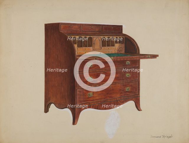 Secretary, 1937. Creator: Bernard Krieger.